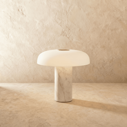 Umbriel Modern Metal LED Table Lamp with Warm Glow for Bedroom Decor
