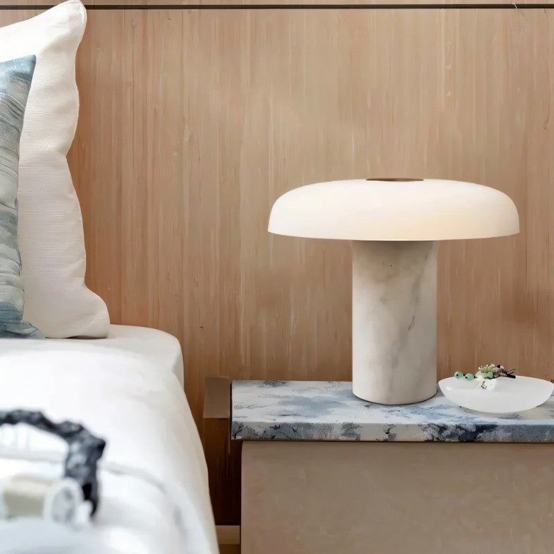 Umbriel Modern Metal LED Table Lamp with Warm Glow for Bedroom Decor