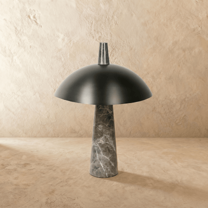 Rosalind Modern Marble Steel Table Lamp with Adjustable E27 Glow for Bedroom