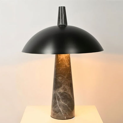 Rosalind Modern Marble Steel Table Lamp with Adjustable E27 Glow for Bedroom