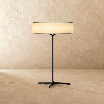 Tavernelle Modern Aluminum Fabric LED Table Lamp for Bedroom Console Styling