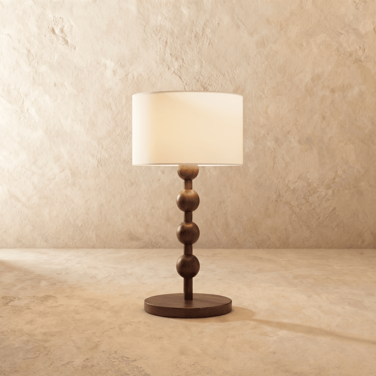 Montrave Classic Fabric and Wood Table Lamp Traditional Design for Bedroom Nightstands