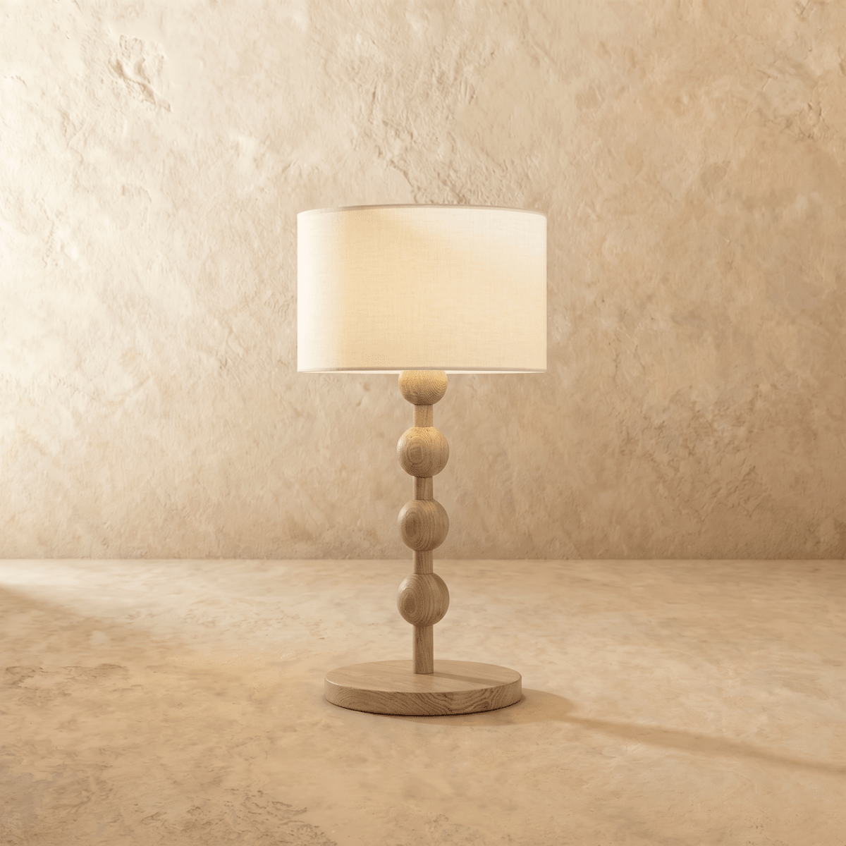 Montrave Classic Fabric and Wood Table Lamp Traditional Design for Bedroom Nightstands