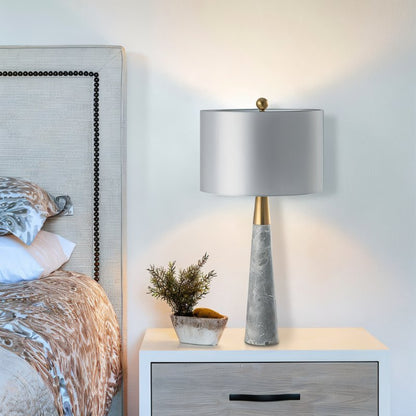 Pravelle Modern Fabric Table Lamp with Warm E27 Glow for Living Room Styling