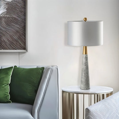 Pravelle Modern Fabric Table Lamp with Warm E27 Glow for Living Room Styling