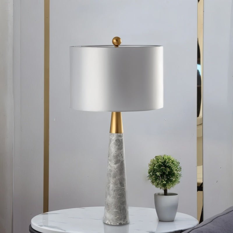 Pravelle Modern Fabric Table Lamp with Warm E27 Glow for Living Room Styling