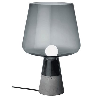 Noctura Vintage Glass Table Lamp with Warm E27 Glow for Bedroom Nightstands