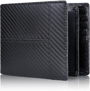 RFID-Blocking Leather Bifold Wallet