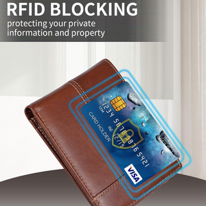 RFID-Blocking Leather Bifold Wallet