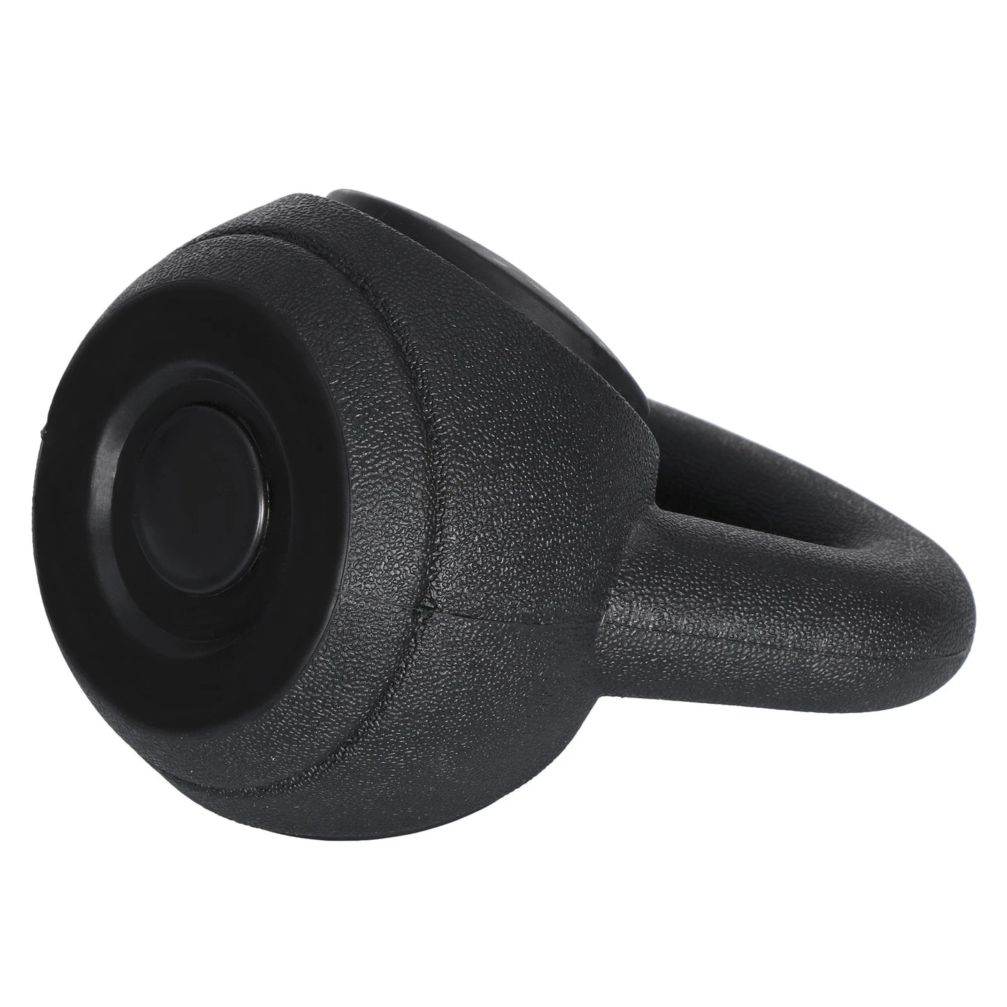 3-Piece Kettlebell Set with Storage Rack – 5 lb, 10 lb, 15 lb HDPE-Coated Concrete Weights for Strength Training and Home Gym