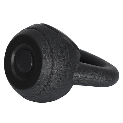 3-Piece Kettlebell Set with Storage Rack – 5 lb, 10 lb, 15 lb HDPE-Coated Concrete Weights for Strength Training and Home Gym