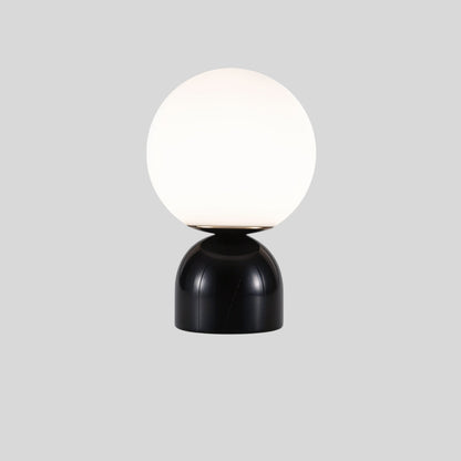 Willowmere Modern Marble Brass Table Lamp with Warm Ambient Glow for Bedroom Nightstands