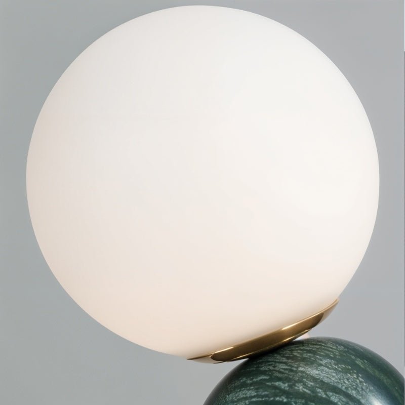 Willowmere Modern Marble Brass Table Lamp with Warm Ambient Glow for Bedroom Nightstands