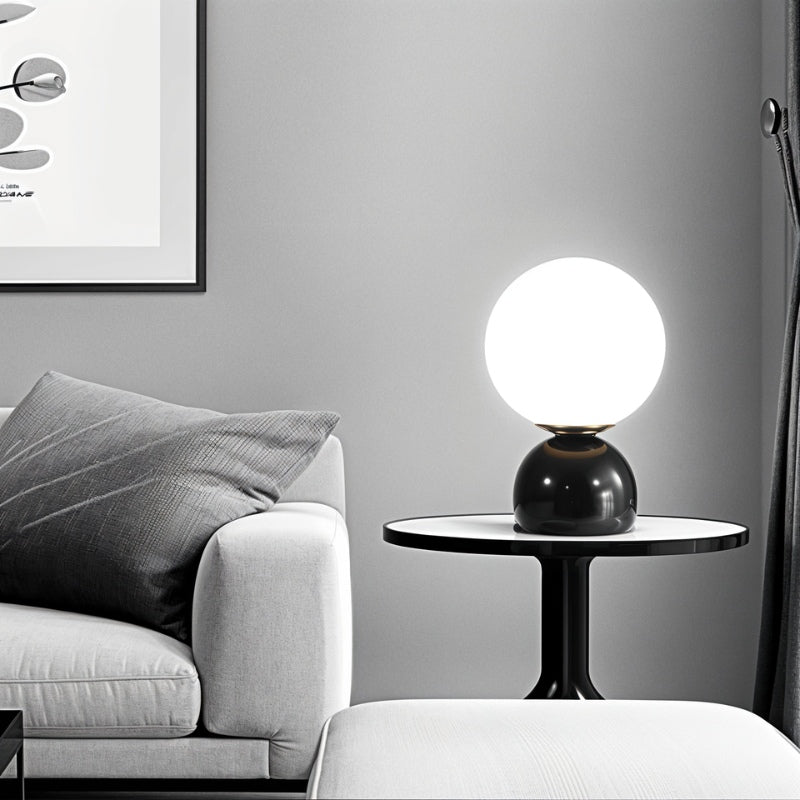 Willowmere Modern Marble Brass Table Lamp with Warm Ambient Glow for Bedroom Nightstands