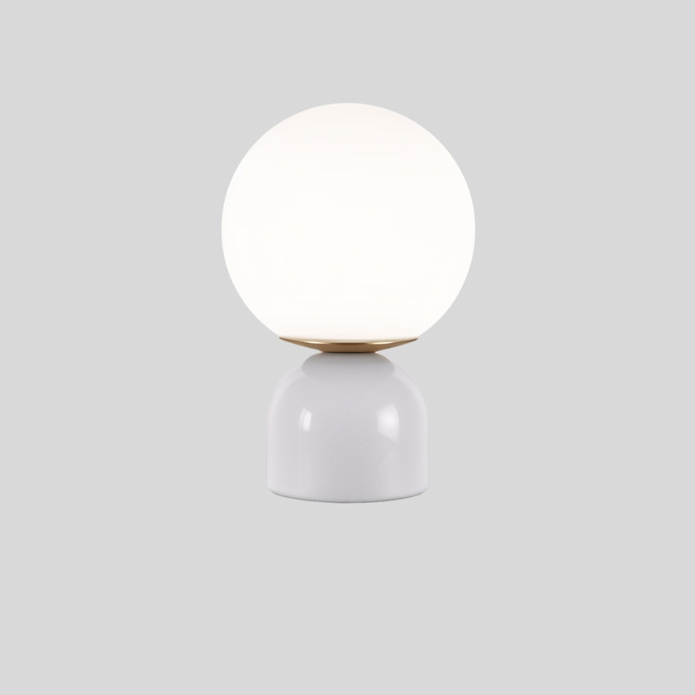 Willowmere Modern Marble Brass Table Lamp with Warm Ambient Glow for Bedroom Nightstands