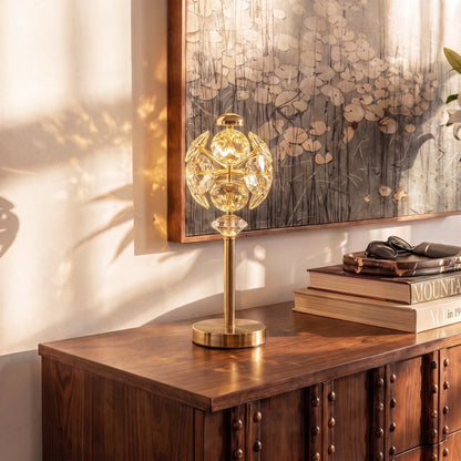 Lumandre Modern Metal LED Table Lamp Compact Bedside and Console Accent Light