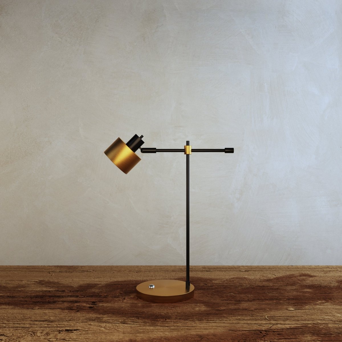Sablette Modern Iron Table Lamp with Warm E27 Glow for Bedroom Nightstands
