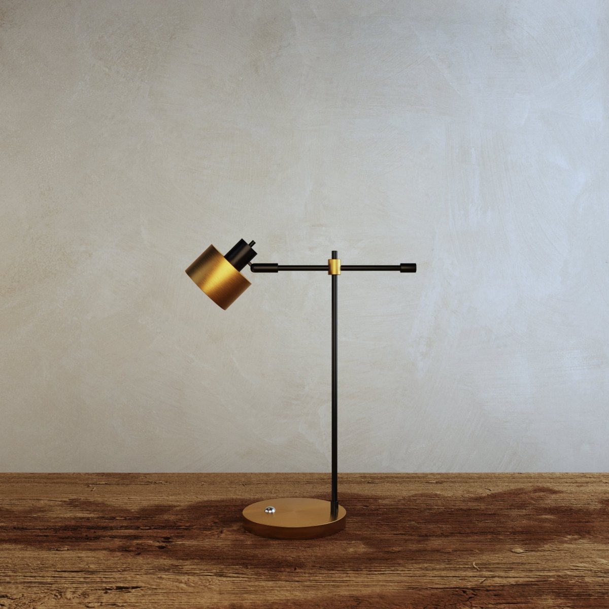Sablette Modern Iron Table Lamp with Warm E27 Glow for Bedroom Nightstands