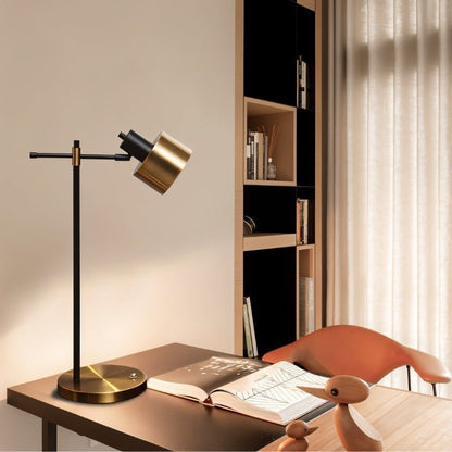 Sablette Modern Iron Table Lamp with Warm E27 Glow for Bedroom Nightstands