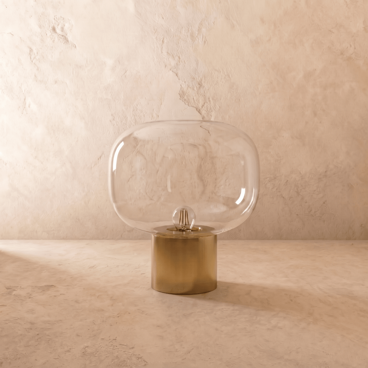 Vercelli Modern Aluminum Glass Table Lamp with Warm E27 Glow for Bedroom