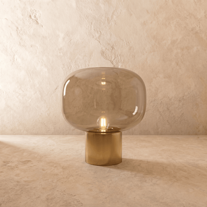 Vercelli Modern Aluminum Glass Table Lamp with Warm E27 Glow for Bedroom