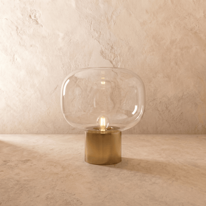 Vercelli Modern Aluminum Glass Table Lamp with Warm E27 Glow for Bedroom
