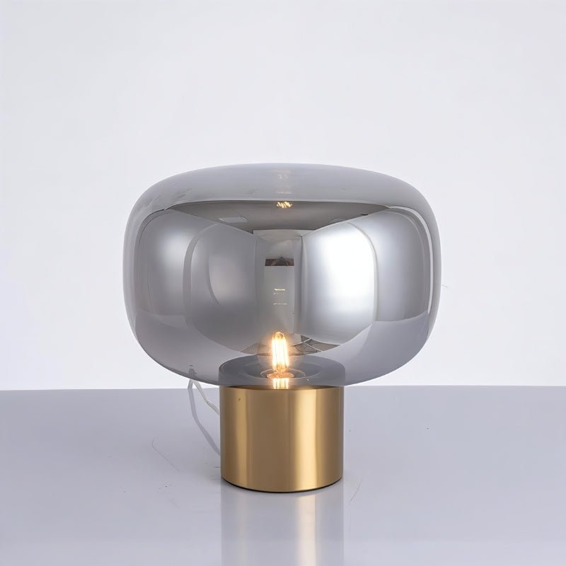 Vercelli Modern Aluminum Glass Table Lamp with Warm E27 Glow for Bedroom
