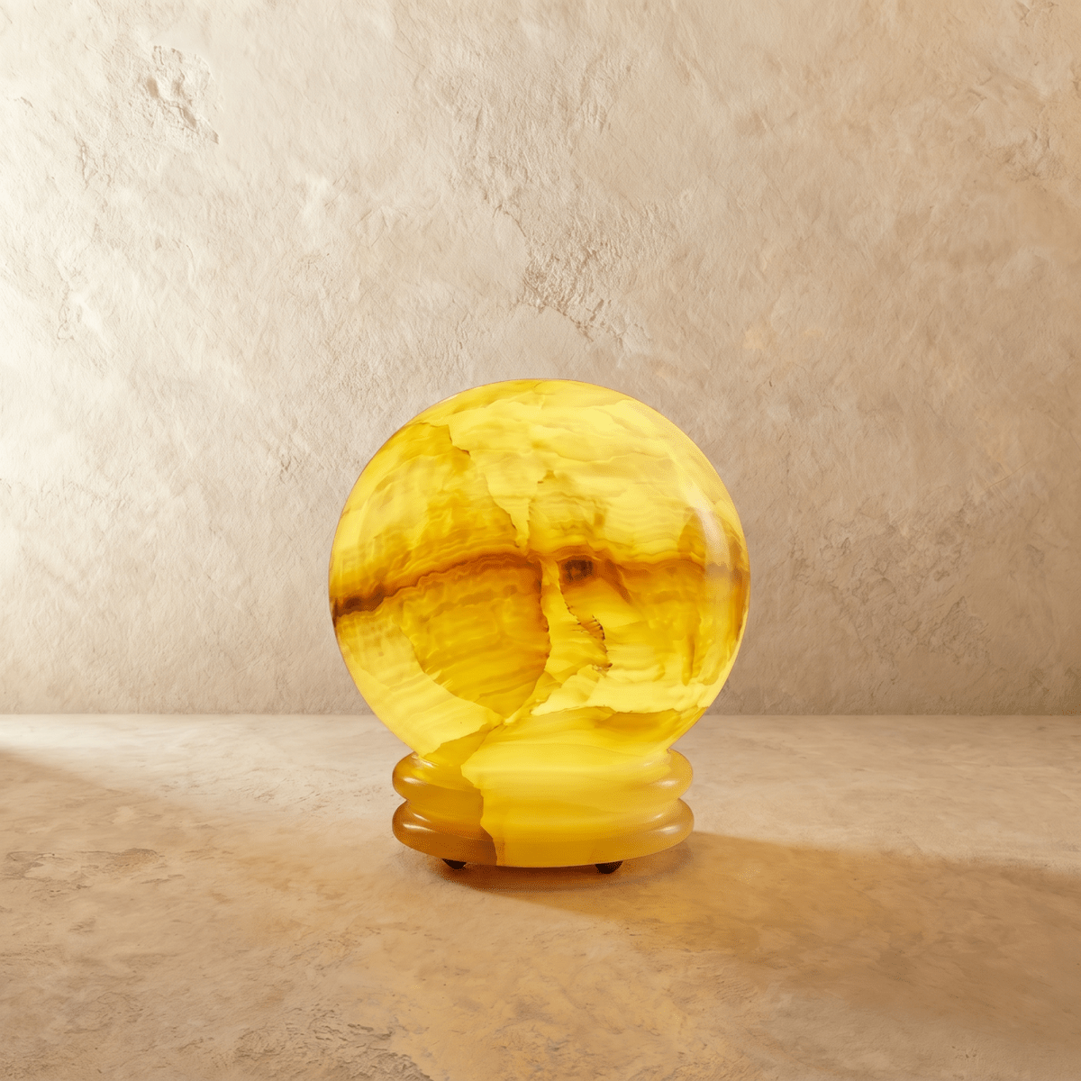 Quillon Modern Marble LED Table Lamp with Warm Glow for Bedroom Nightstands